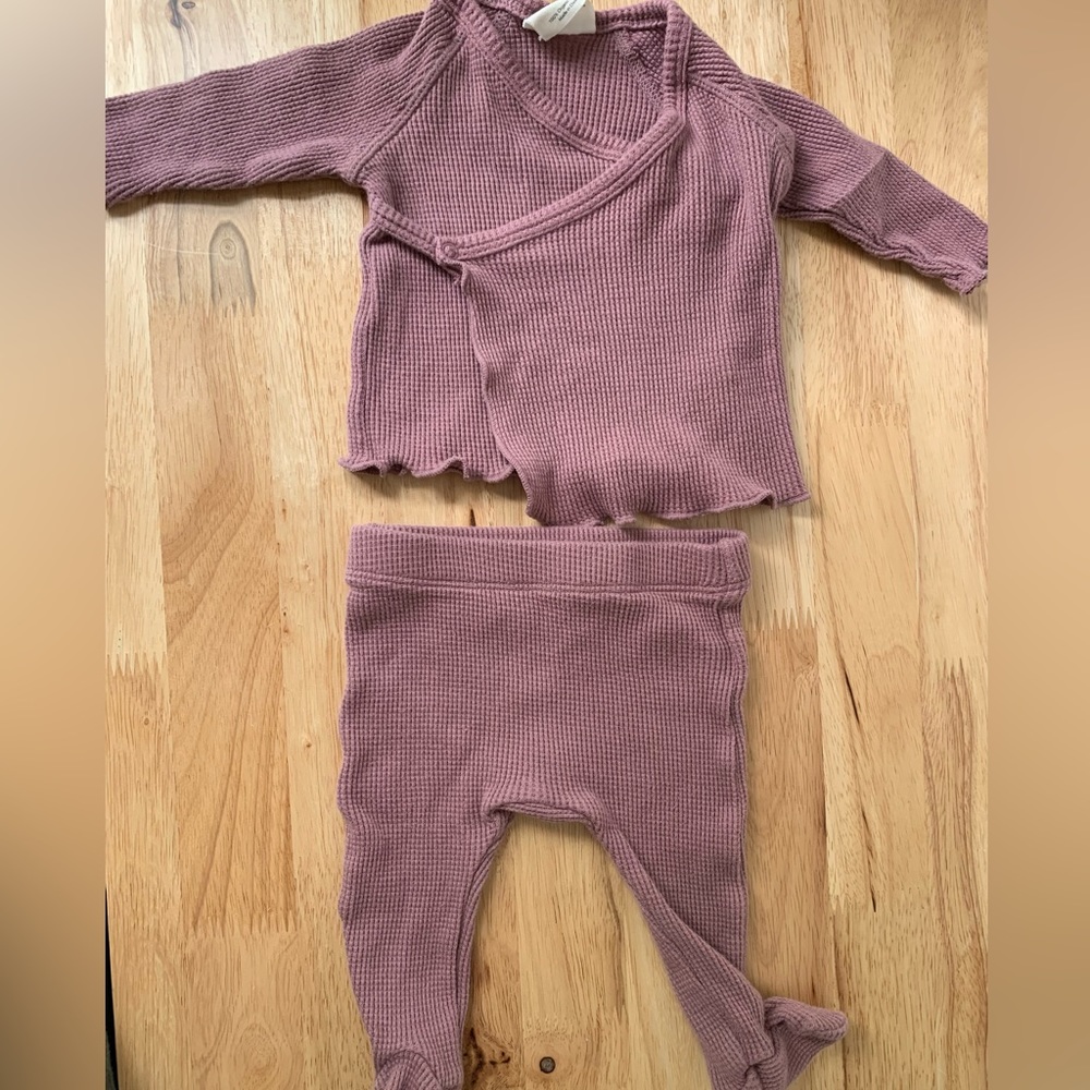 Spearmint Love Waffle Newborn Set